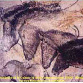 Click para ampliar. Pulsa en el nombre para ver la ficha. Caballos, cueva Chauvet, Francia.